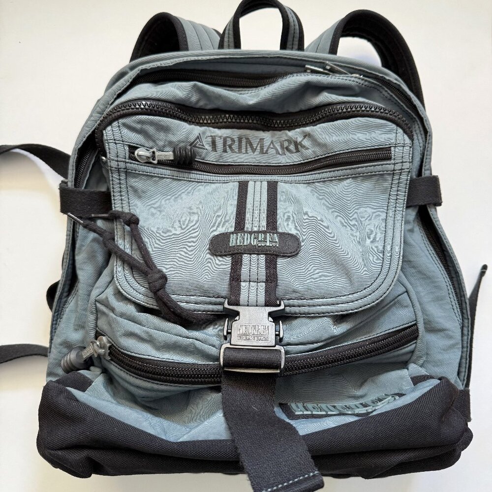 Hedgren Vintage Xavier Kegels Nylon Steel Blue Backpack